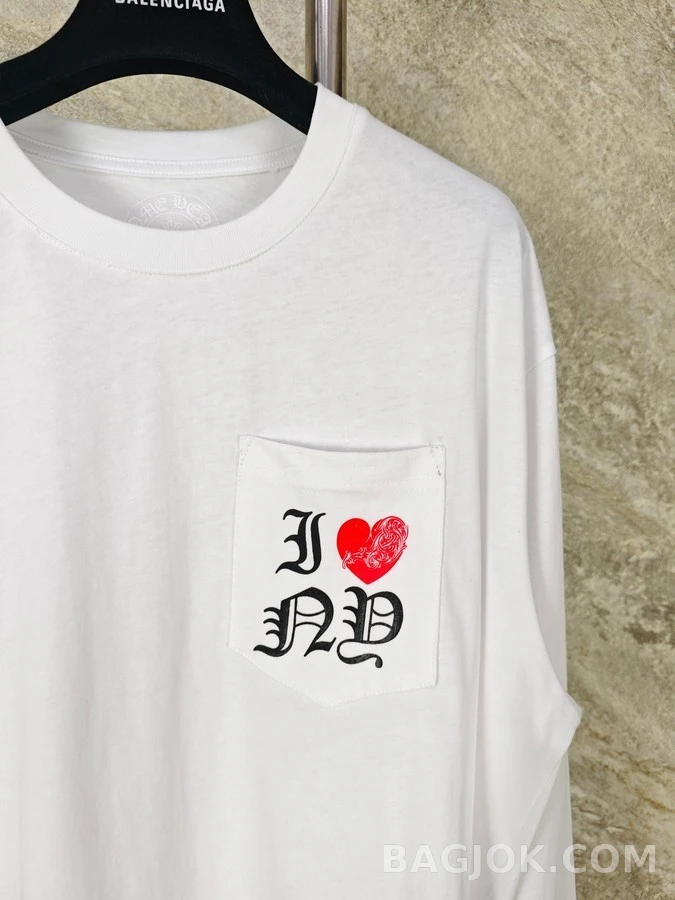 크롬하츠 크롬하츠 I ❤️ ND 레터링 긴팔 티셔츠 상세 이미지