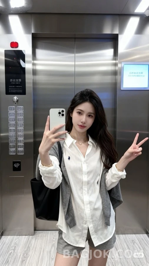 폴로 랄프 로렌 폴로 랄프 로렌 폴로 플레이어 자수 셔츠 상세 이미지