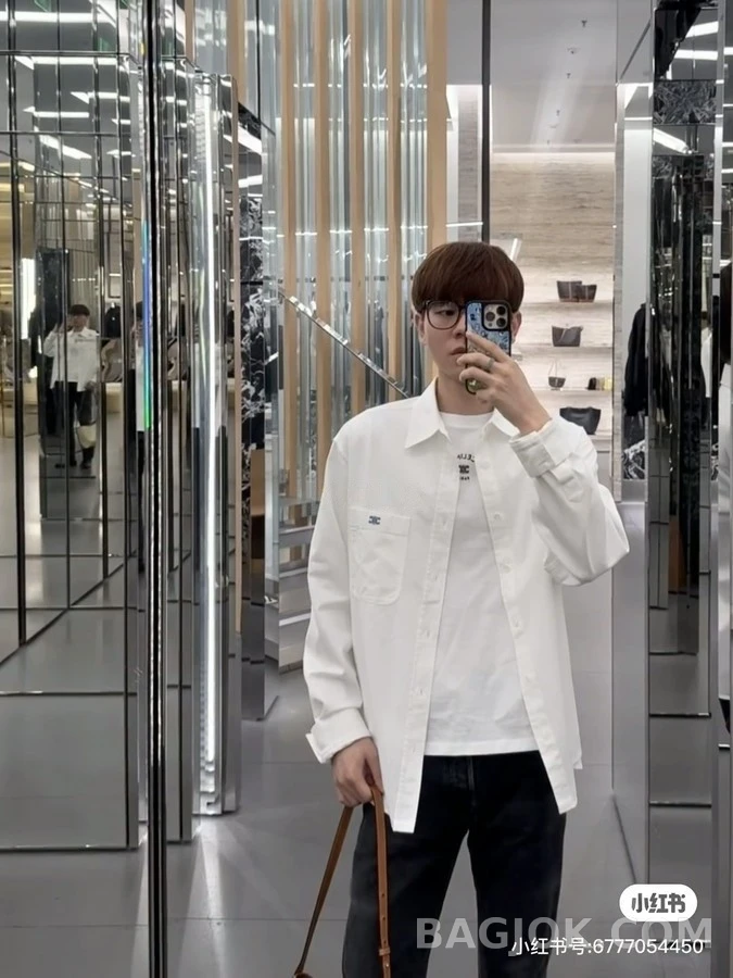 셀린느 셀린느 트리옹프 자수 셔츠 상세 이미지