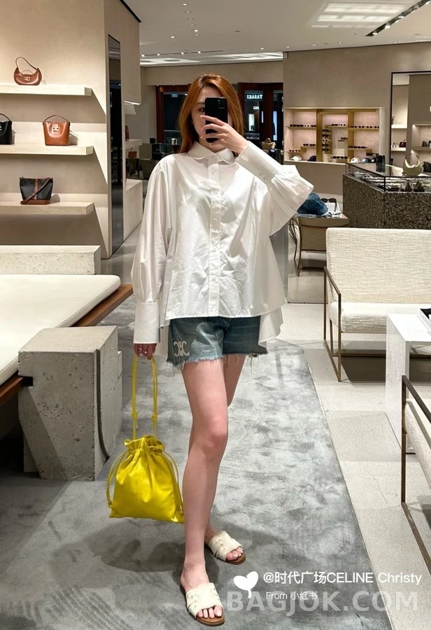 셀린느 셀린느 피터팬 카라 루즈핏 셔츠 상세 이미지
