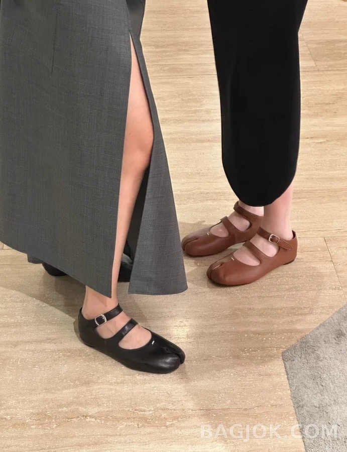 메종 마르지엘라 메종마르지엘라 더블 스트랩 메리제인 플랫 슈즈 상세 이미지