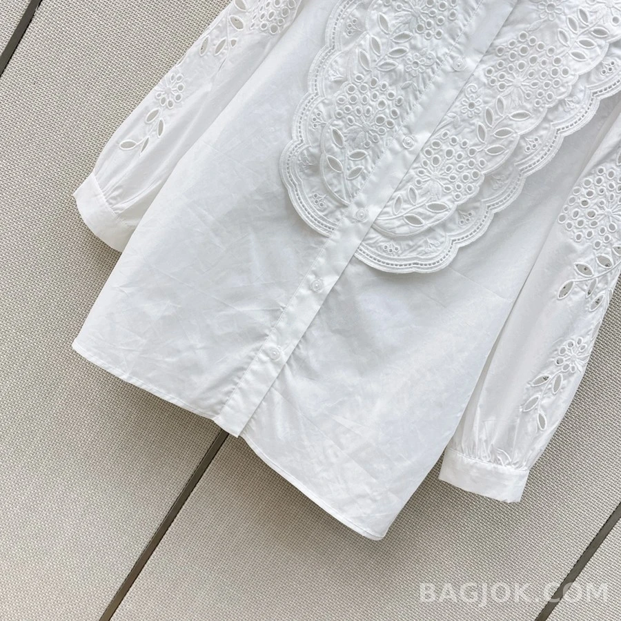발렌티노 발렌티노 펀칭 자수 롱슬리브 셔츠 상세 이미지