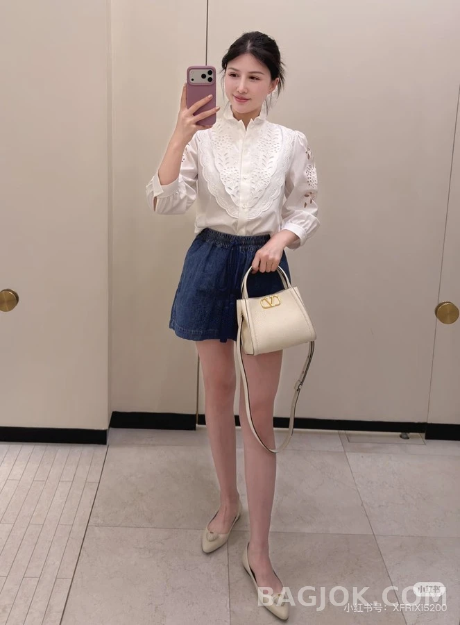 발렌티노 발렌티노 펀칭 자수 롱슬리브 셔츠 상세 이미지