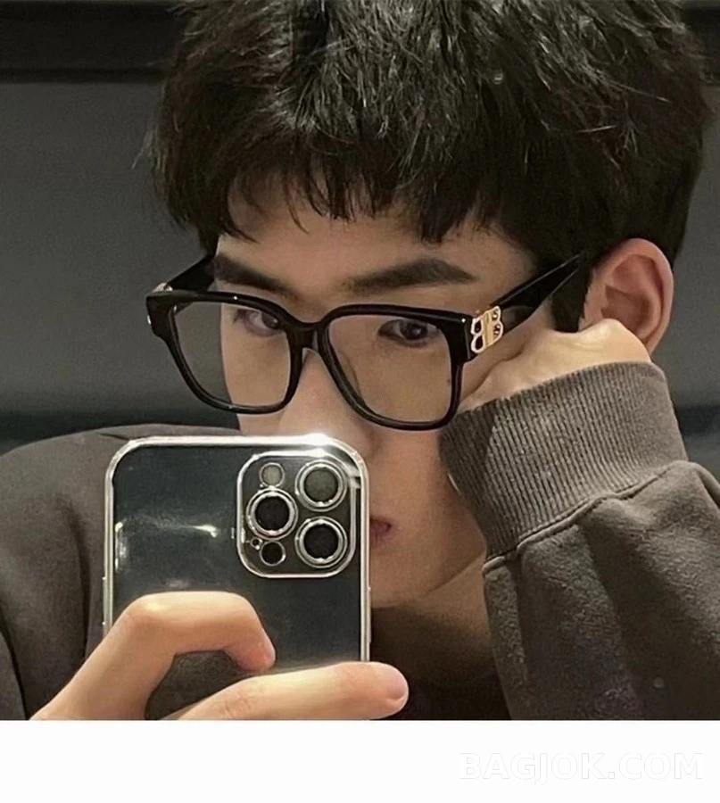 발렌시아가 발렌시아가 로고 스퀘어 프레임 안경 상세 이미지