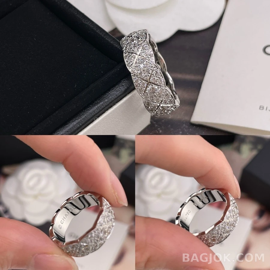 샤넬 샤넬 코코 크러쉬 퀼팅 다이아몬드 반지 상세 이미지