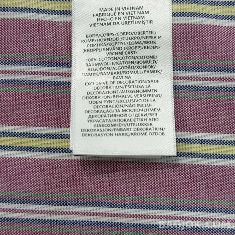 폴로 랄프 로렌 폴로 랄프 로렌 로고 스트라이프 버튼다운 셔츠 상세 이미지