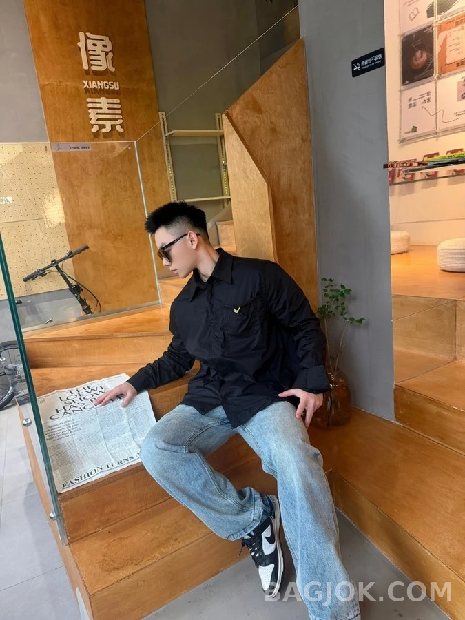 펜디 펜디 드로스트링 패치 포켓 셔츠 상세 이미지