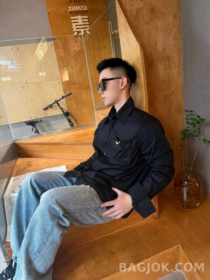 펜디 펜디 드로스트링 패치 포켓 셔츠 상세 이미지