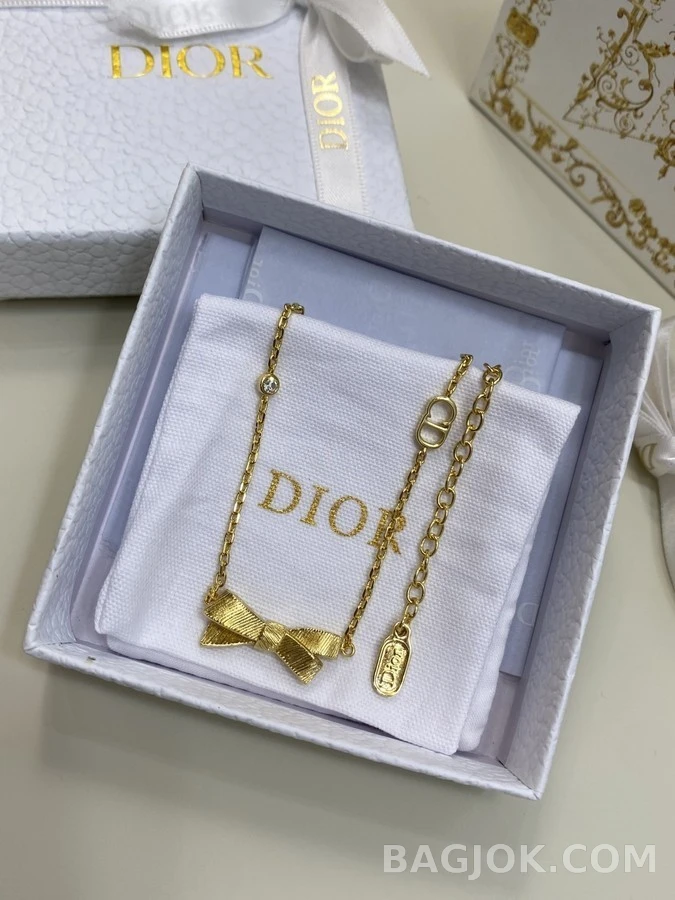 디올 디올 리본 목걸이 상세 이미지