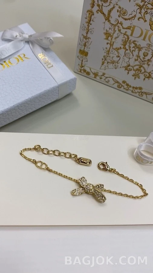 디올 디올 다이아몬드 보우 팔찌 상세 이미지