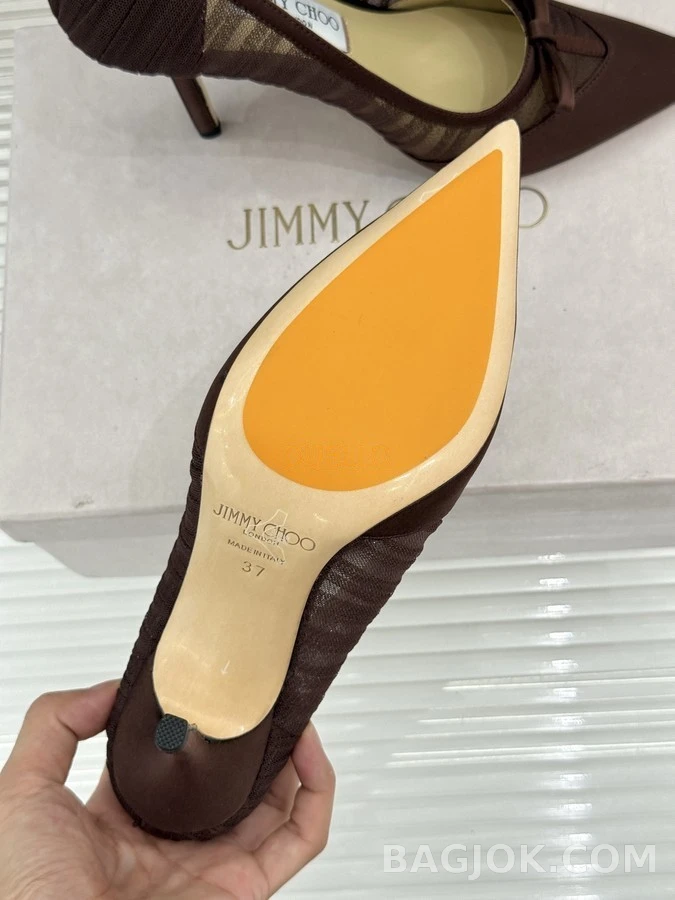 지미추 지미추 망사 보우 펌프스 상세 이미지