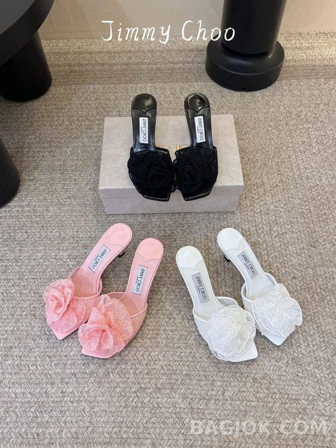 지미추 지미추 레이스 스퀘어토 힐 뮬 상세 이미지