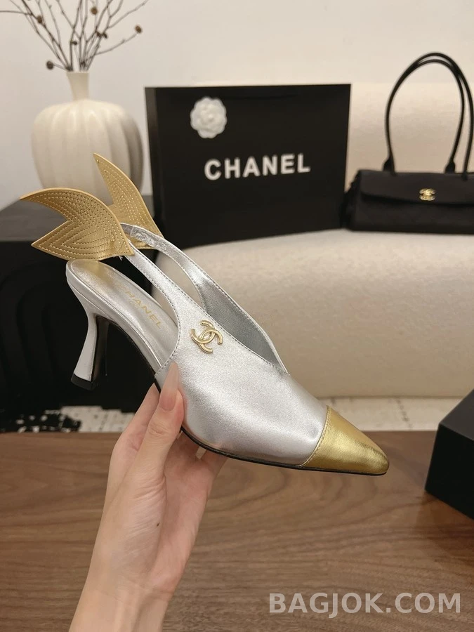 샤넬 샤넬 핀 슬링백 힐 상세 이미지