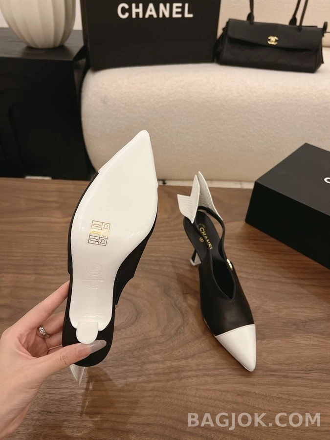 샤넬 샤넬 앤 로고 뾰족코 힐 상세 이미지