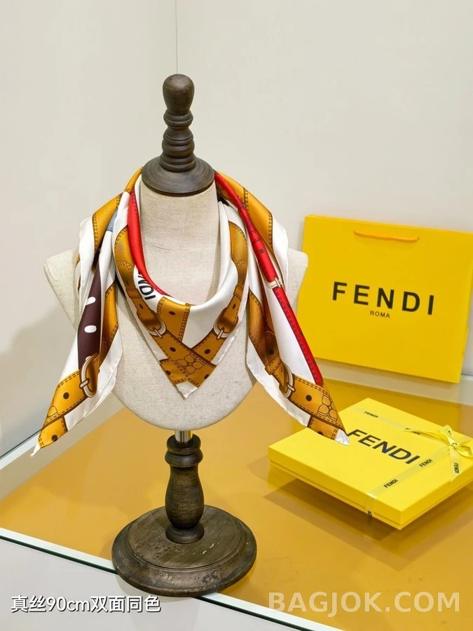 펜디 펜디 벨트 패턴 스카프 상세 이미지