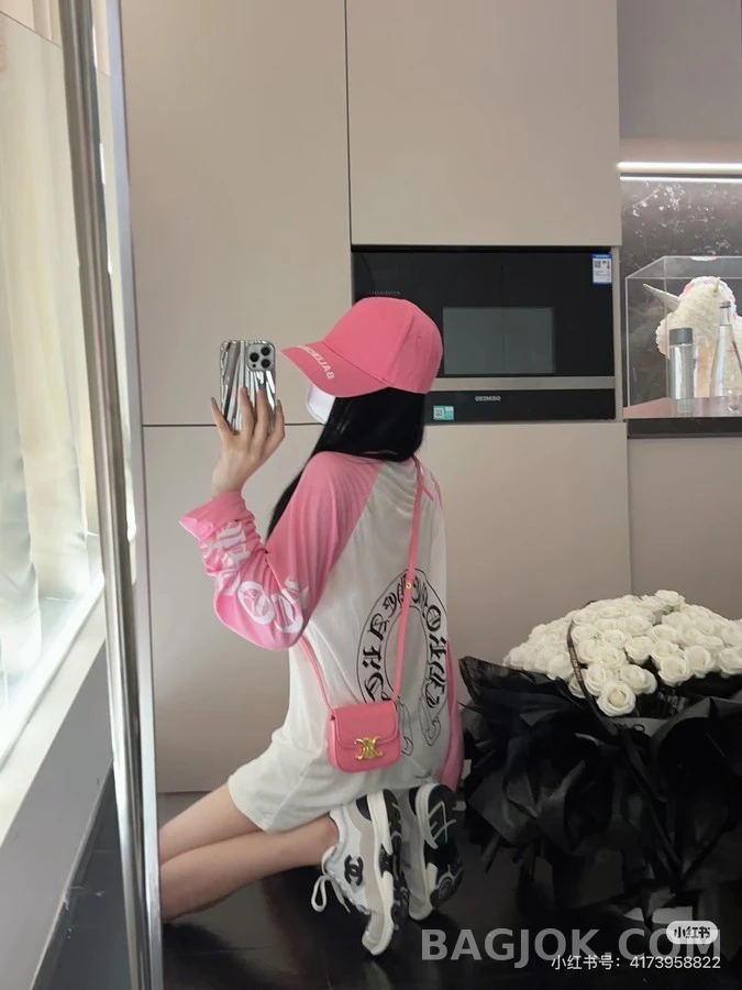 크롬하츠 크롬하츠 배색 래글런 긴팔 티셔츠 상세 이미지