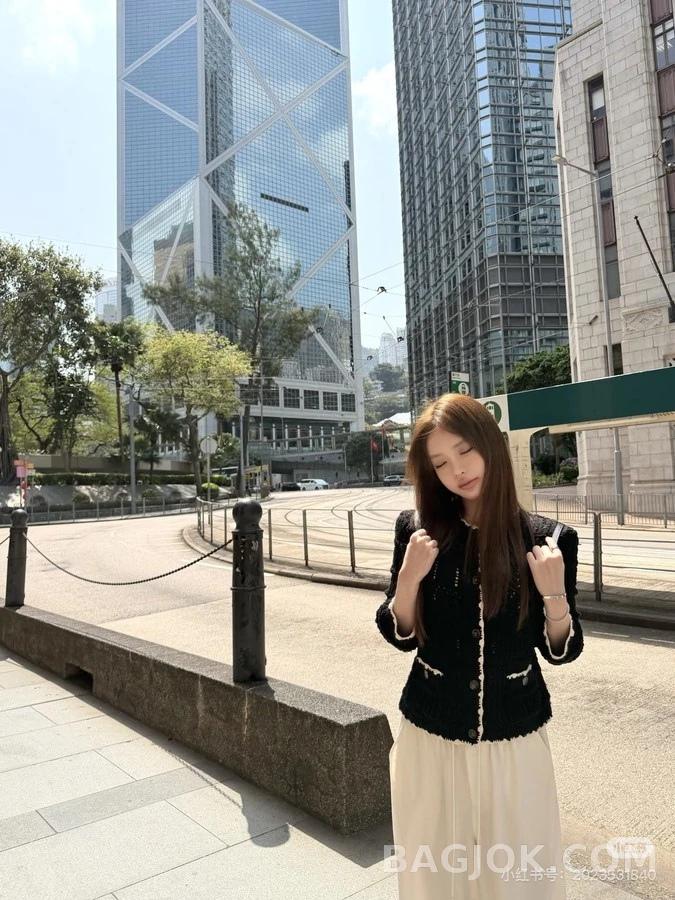 샤넬 샤넬 크로셰 배색 니트 가디건 상세 이미지