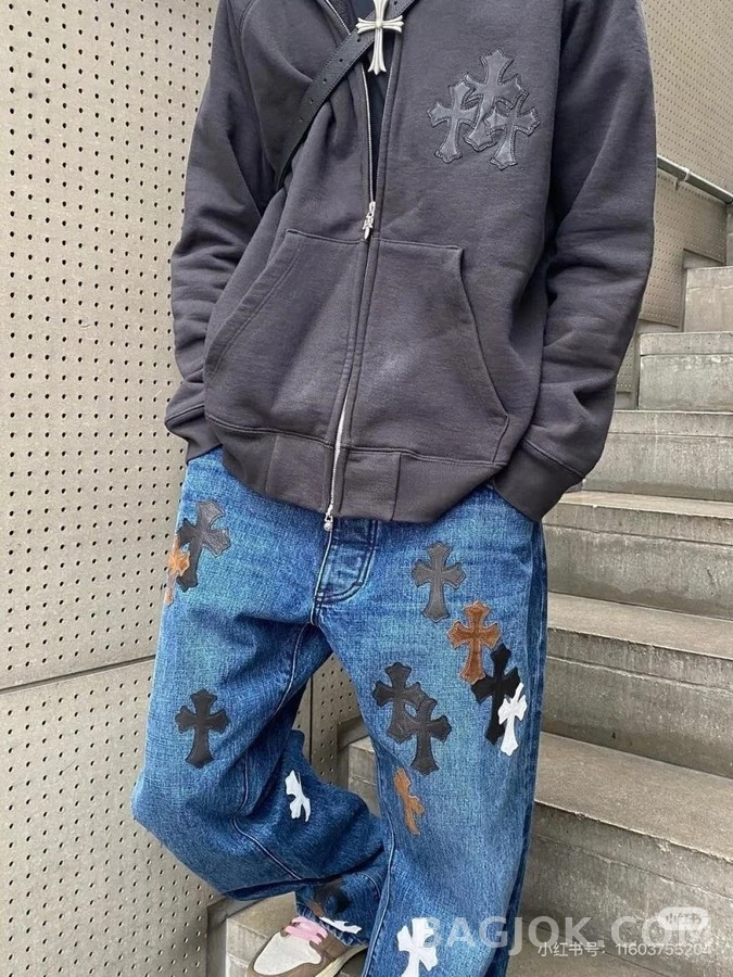 크롬하츠 크롬하츠 크로스 패턴 후드 집업 상세 이미지