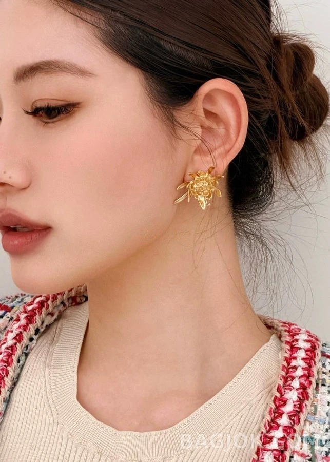 샤넬 샤넬 플라워 귀걸이 상세 이미지