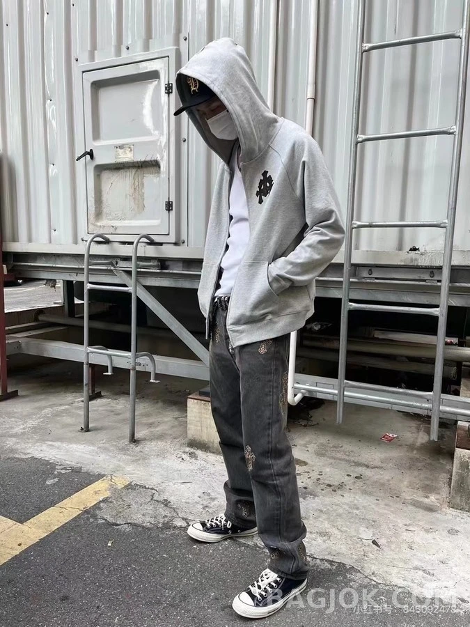 크롬하츠 크롬하츠 크로스 로고 후드 집업 상세 이미지