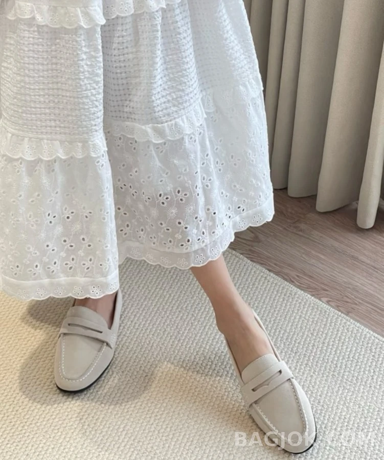 더로우 더로우 체인 스티치 플랫 로퍼 상세 이미지