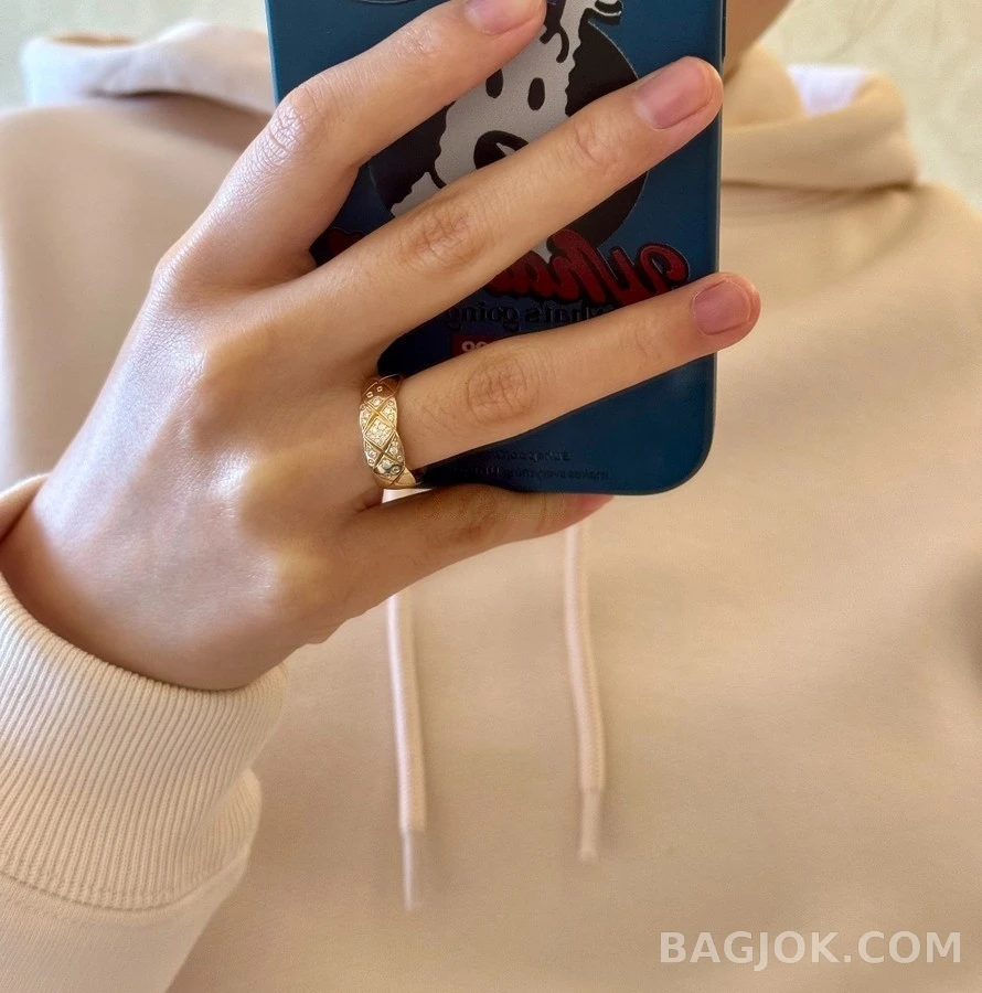 샤넬 샤넬 코코 크러쉬 퀼팅 하프 다이아몬드 링 상세 이미지