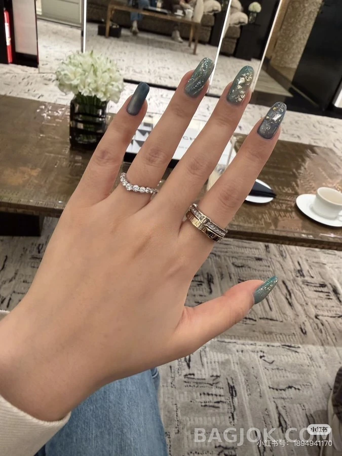 샤넬 샤넬 레터링 더블 C 스택드 링 상세 이미지