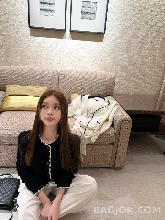샤넬 샤넬 크로셰 트림 니트 가디건 상세 이미지