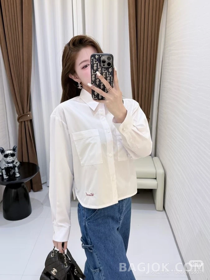 샤넬 샤넬 자수 체인 긴팔 티셔츠 상세 이미지