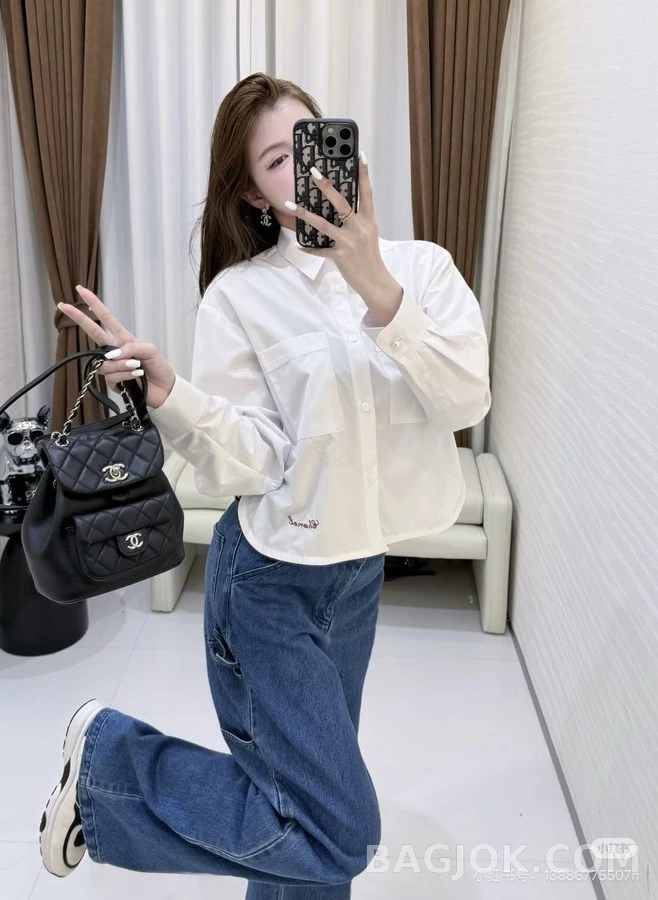 샤넬 샤넬 자수 체인 긴팔 티셔츠 상세 이미지
