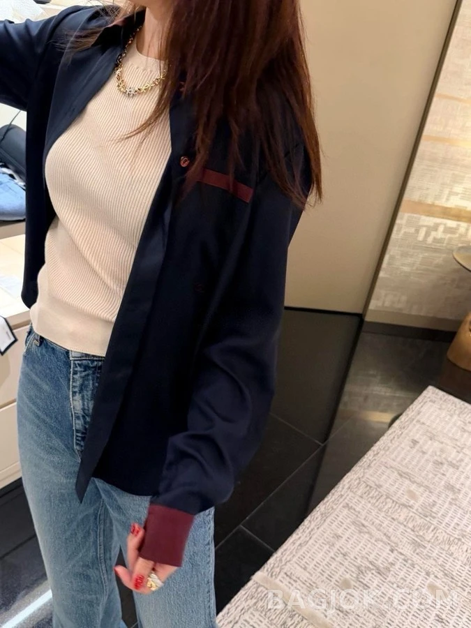 샤넬 샤넬 로고 투톤 체인 목걸이 상세 이미지