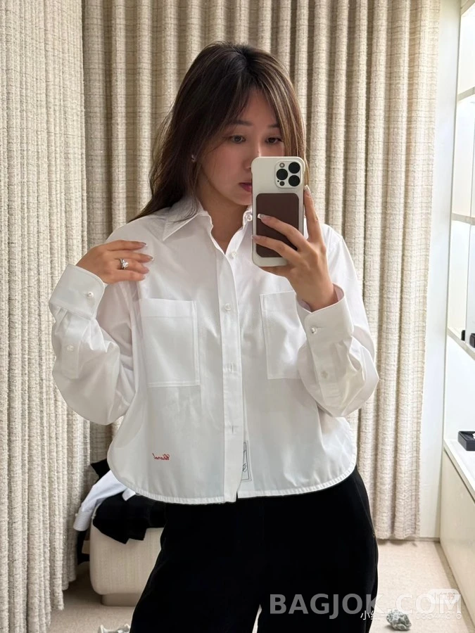 샤넬 샤넬 크롭 셔츠 상세 이미지