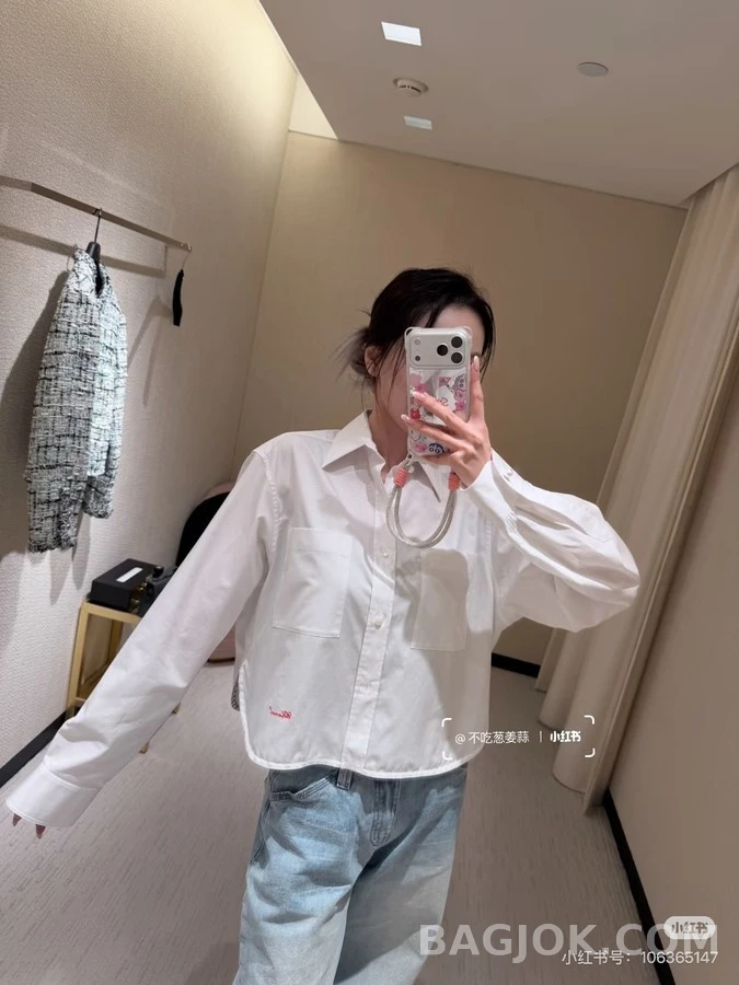 샤넬 샤넬 크롭 셔츠 상세 이미지