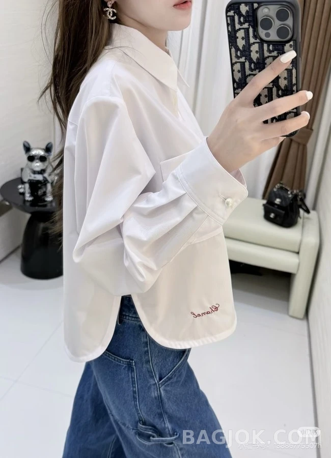 샤넬 샤넬 크롭 셔츠 상세 이미지
