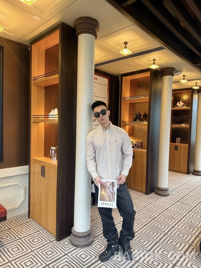 폴로 랄프 로렌 폴로 랄프 로렌 체크 자수 셔츠 상세 이미지