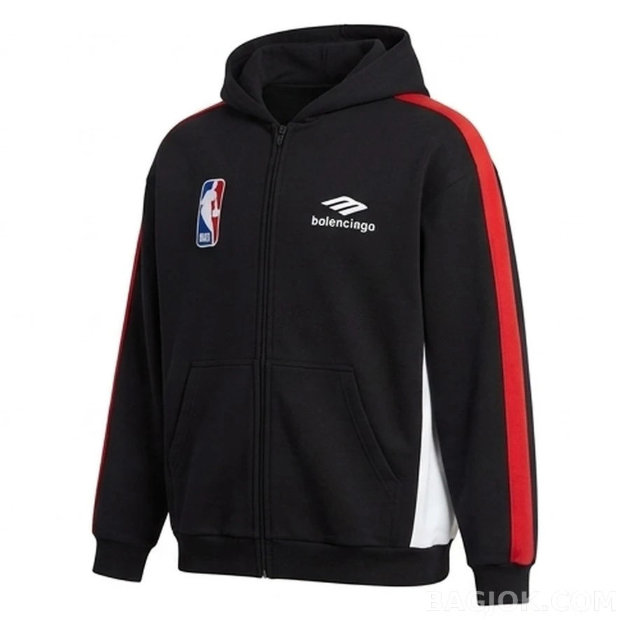 발렌시아가 발렌시아가 NBA 배색 후드 집업 상세 이미지