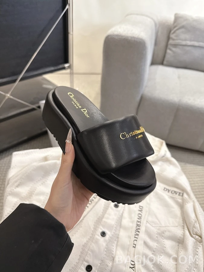 디올 디올 플랫폼 슬라이드 샌들 상세 이미지