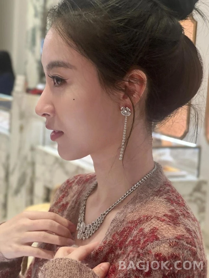 불가리 불가리 피오레버 다이아몬드 드롭 귀걸이 상세 이미지