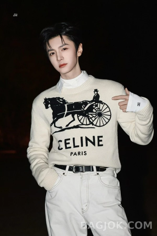 셀린느 셀린느 호스캐리지 로고 니트 상세 이미지