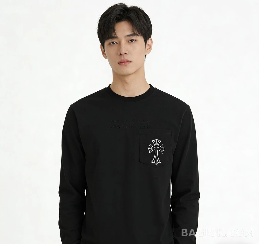 크롬하츠 크롬하츠 포켓 크로스 긴팔 티셔츠 상세 이미지