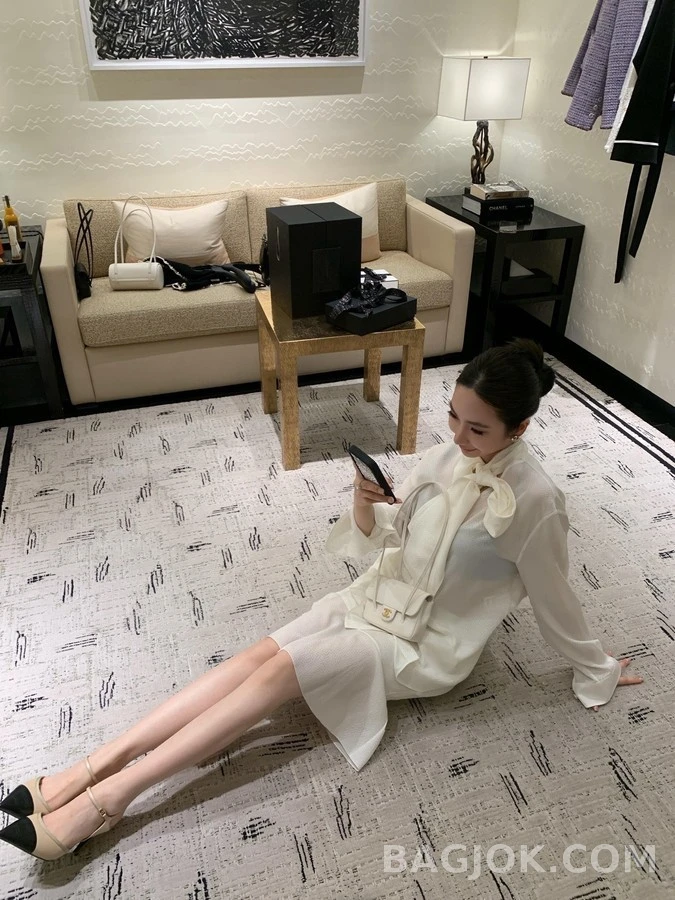 샤넬 샤넬 투톤 포인티드토 힐 상세 이미지