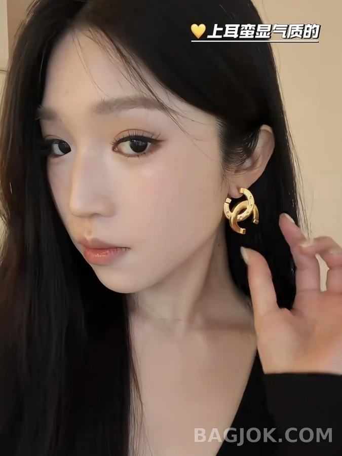 샤넬 샤넬 스톤 더블C 귀걸이 상세 이미지