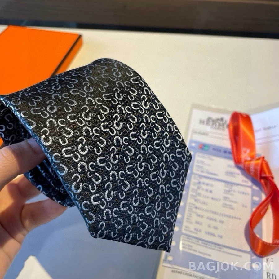 에르메스 에르메스 남성 실크 넥타이 상세 이미지