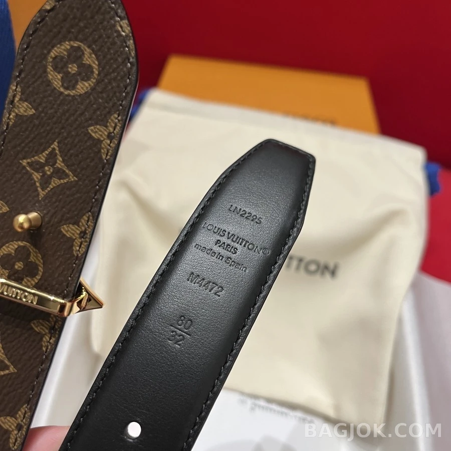 루이비통 루이비통 모노그램 플라워 버클 벨트 상세 이미지