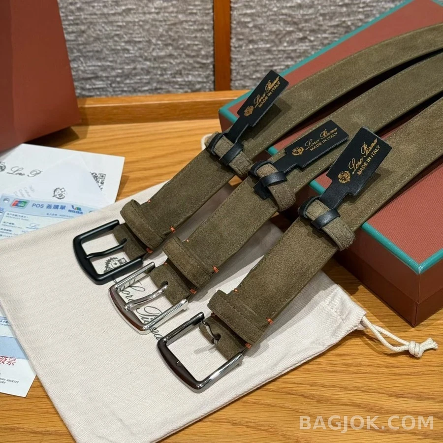 로로피아나 로로피아나 스웨이드 벨트 상세 이미지