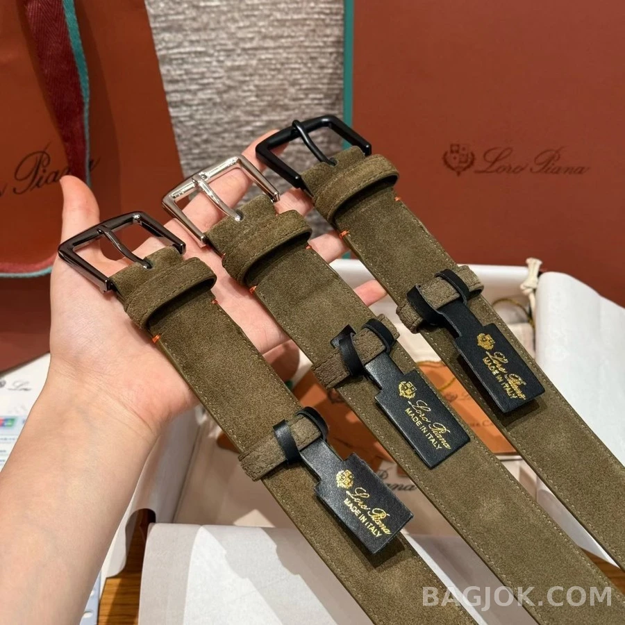 로로피아나 로로피아나 스웨이드 벨트 상세 이미지