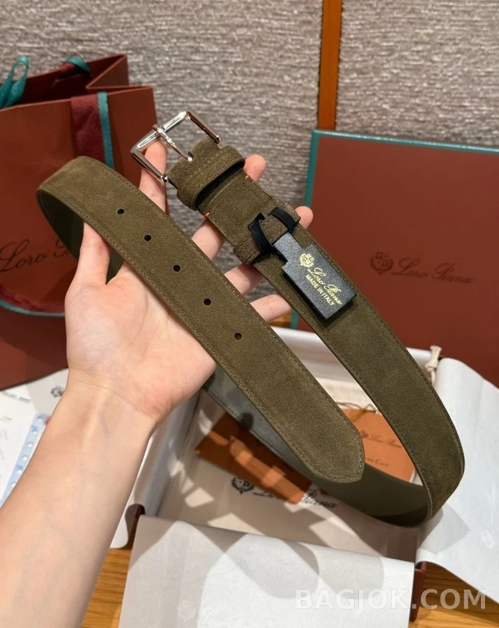로로피아나 로로피아나 스웨이드 벨트 상세 이미지