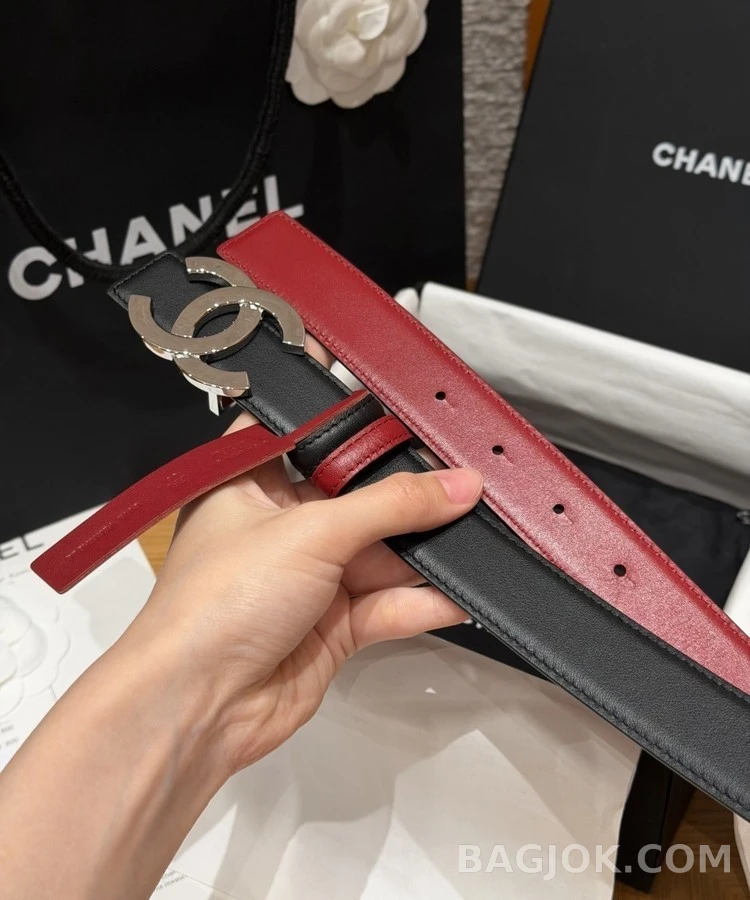 샤넬 샤넬 더블 C 리버서블 벨트 상세 이미지