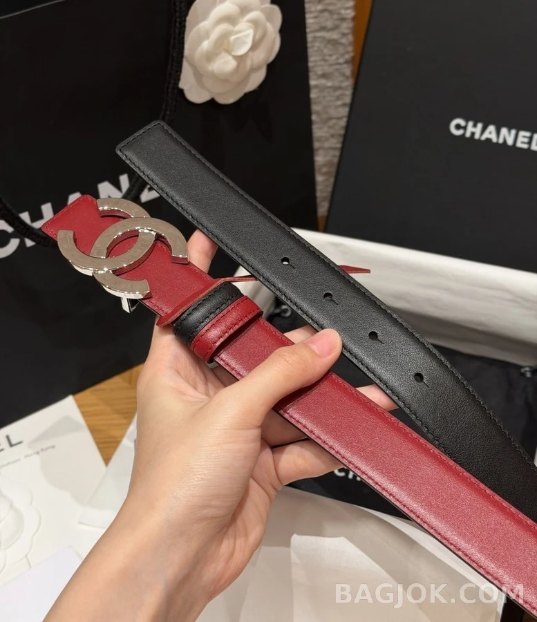 샤넬 샤넬 더블 C 리버서블 벨트 상세 이미지