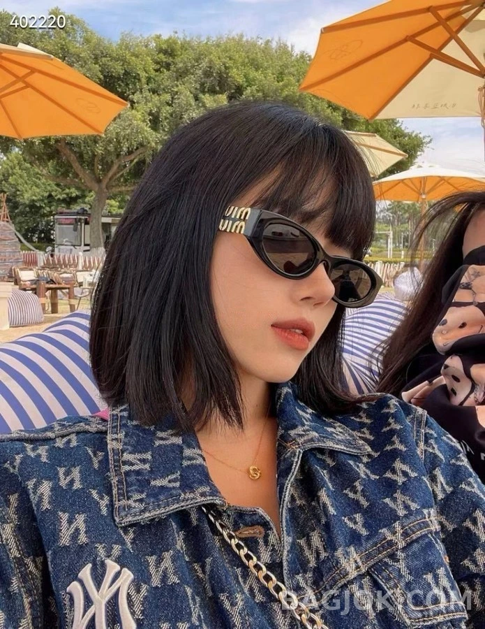 미우미우 미우미우 로고 캣아이 선글라스 상세 이미지